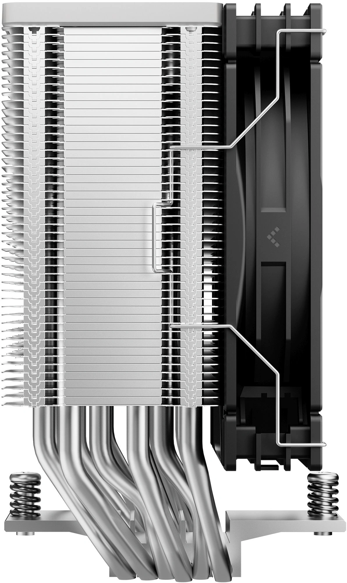 Устройство охлаждения(кулер) Deepcool AG600 нет подсветки Soc-AM5/AM4/1200/1700/1851 серебристый/черный 4-pin 29.22dB Al+Cu 260W 686gr Ret (R-AG600-BKNPMG2-G) — миниатюра 4