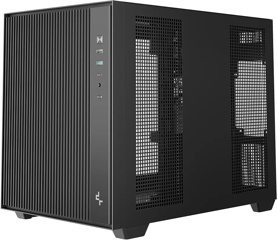 Корпус Deepcool CG330 Mesh 3F черный без БП mATX 10x120mm 5x140mm 1xUSB2.0 1xUSB3.0 audio bott PSU — миниатюра 4