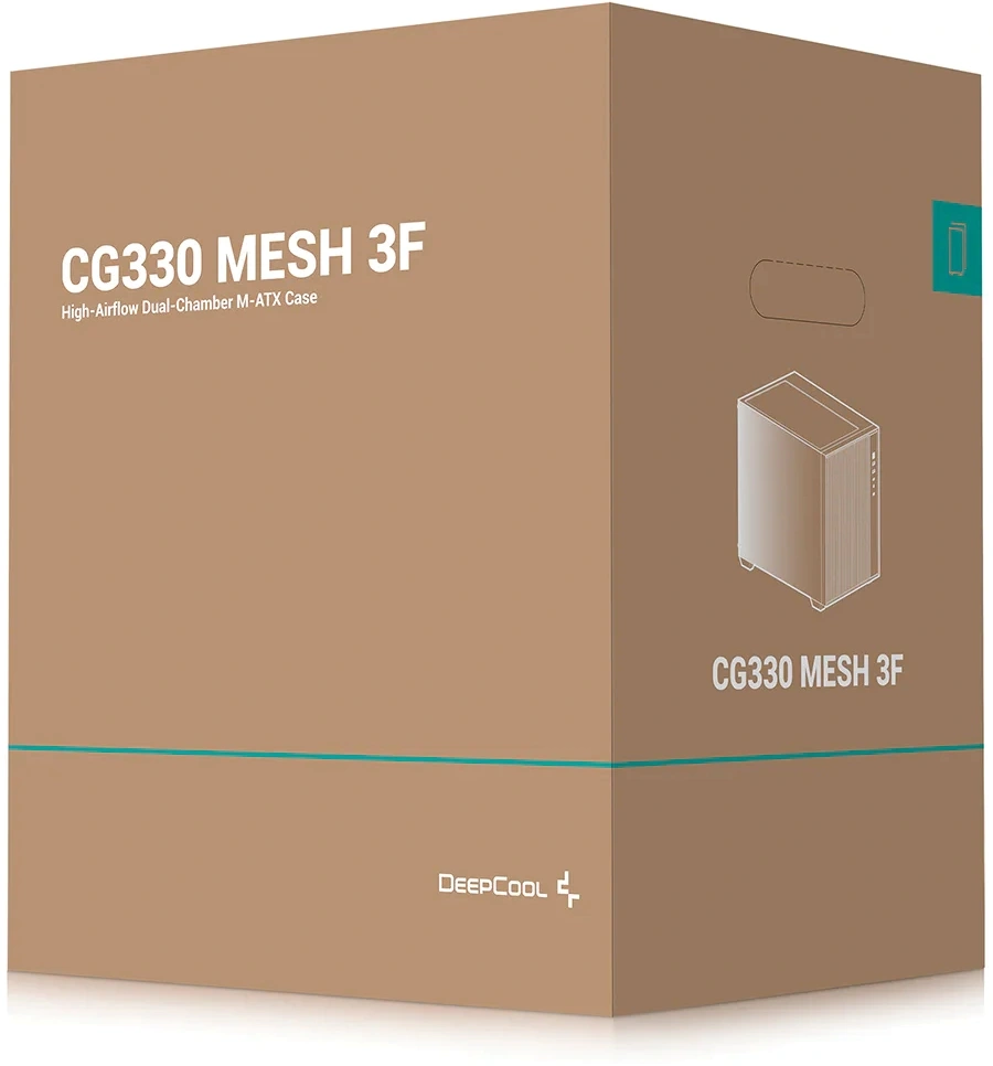 Корпус Deepcool CG330 Mesh 3F черный без БП mATX 10x120mm 5x140mm 1xUSB2.0 1xUSB3.0 audio bott PSU — миниатюра 6