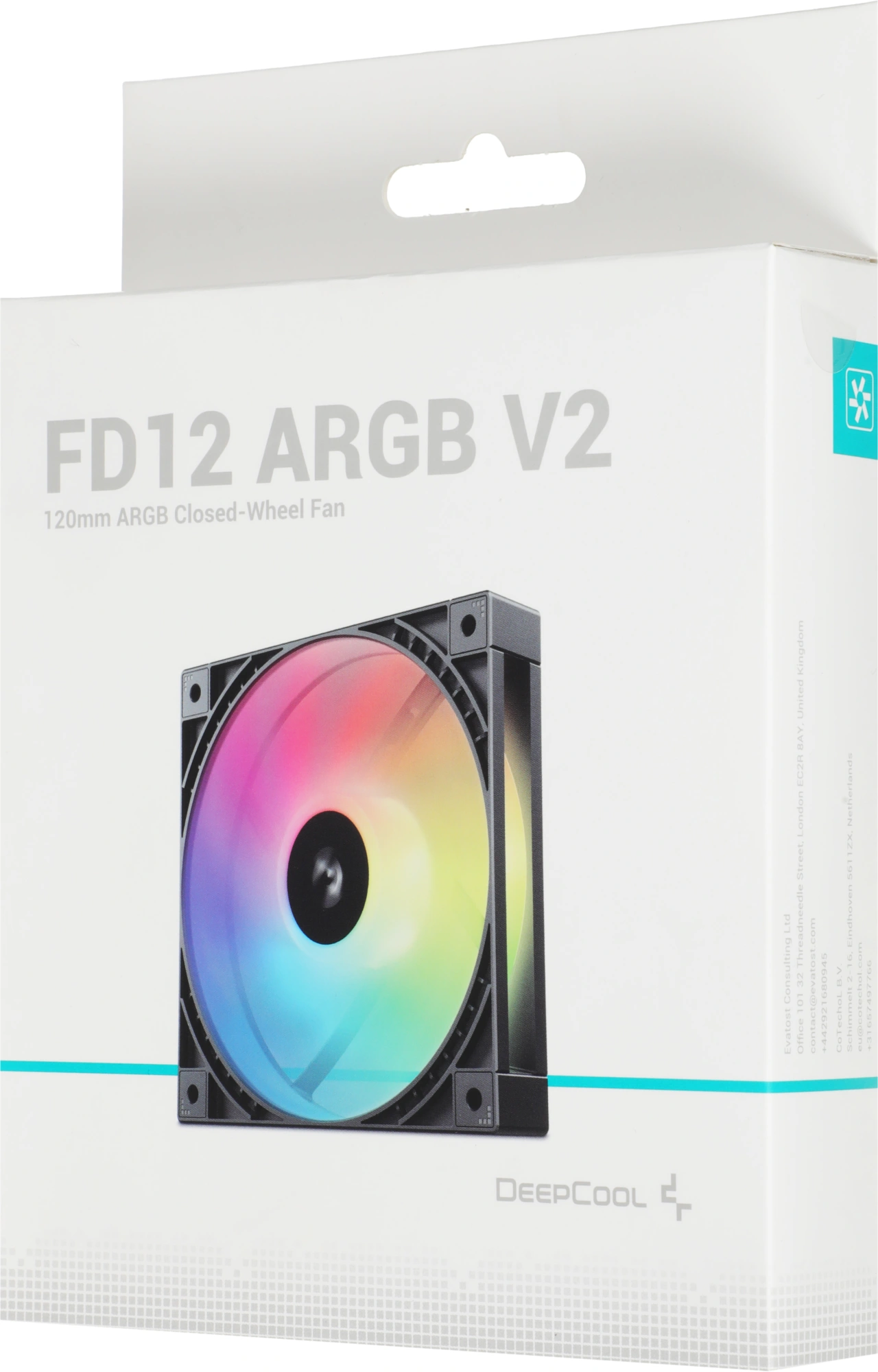 Вентилятор для корпуса Deepcool FD12 V2 ARGB 120х120x25 черный 4-pin 26.57дБ (R-FD12ARGBV2-BKAPN1-G) Ret — миниатюра 7