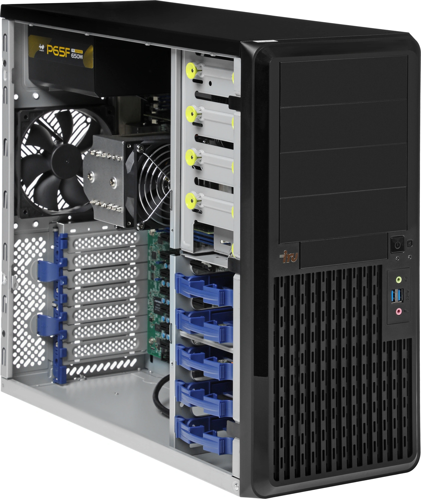 Сервер IRU Rock w9105p 1x6234 2x16Gb 1x500Gb SSD С621 AST2500 2xGigEth 1x650W w/o OS (2184299) — миниатюра 4