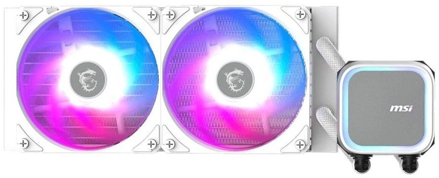 Система водяного охлаждения MSI Mag Coreliquid A13 240 ARGB Soc-AM5/AM4/1700/1851 белый 3-pin 31.3dB Al 280W Ret (306-7ZWCA21-L80) — фото 1