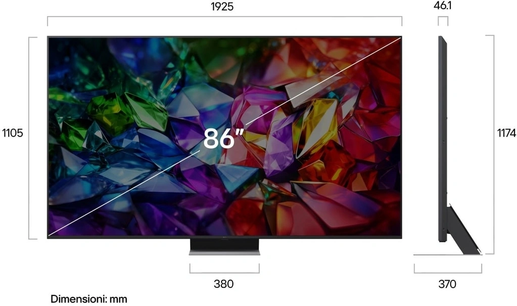 Телевизор LED LG 86" 86MRGB96B6B.ARUG черный титан 4K Ultra HD 120Hz DVB-T2 DVB-C DVB-S2 USB WiFi Smart TV — миниатюра 3