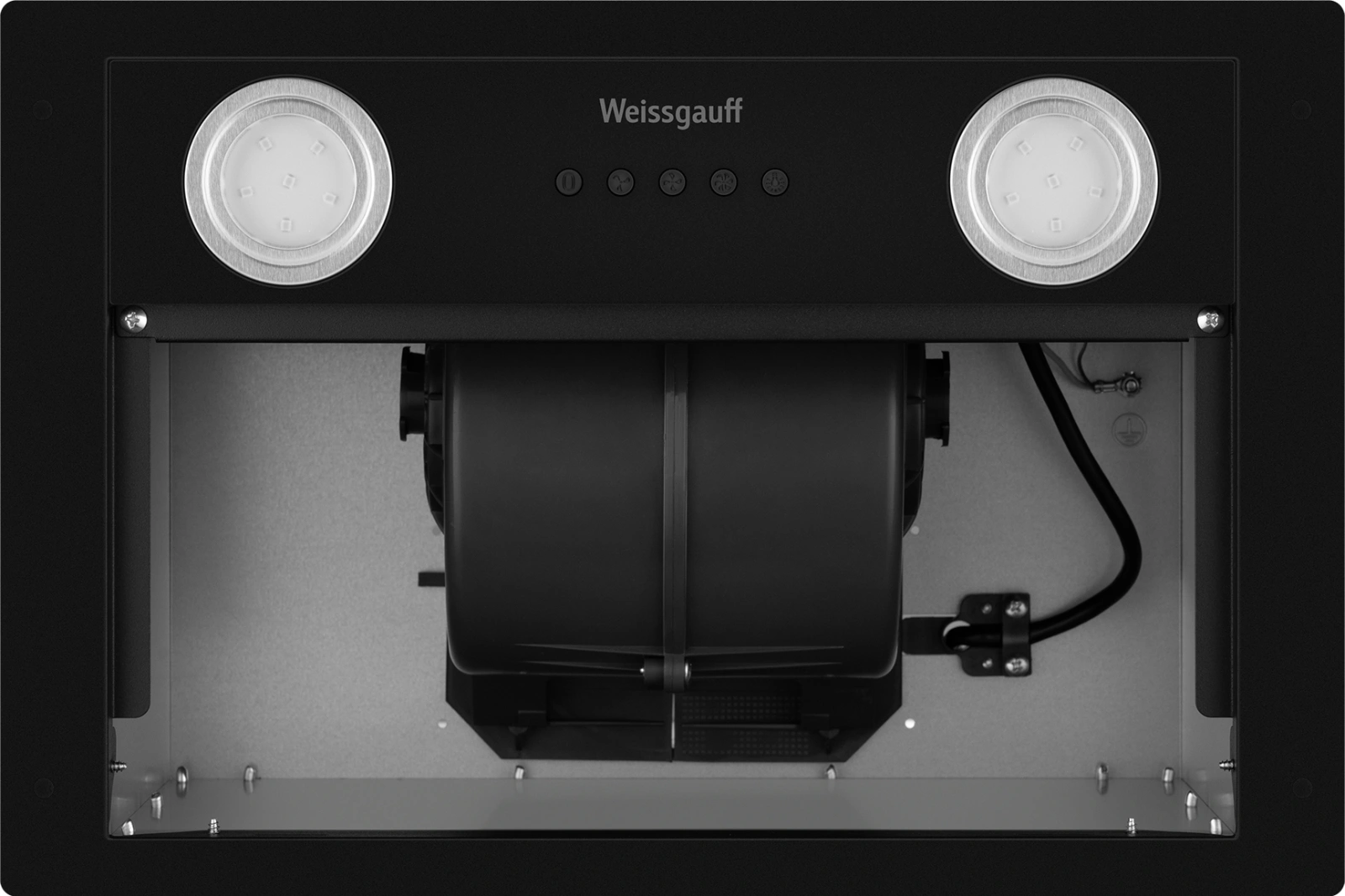 Вытяжка встраиваемая Weissgauff Dubhe 450 Black Edition черный управление: кнопочное (1 мотор) — миниатюра 5