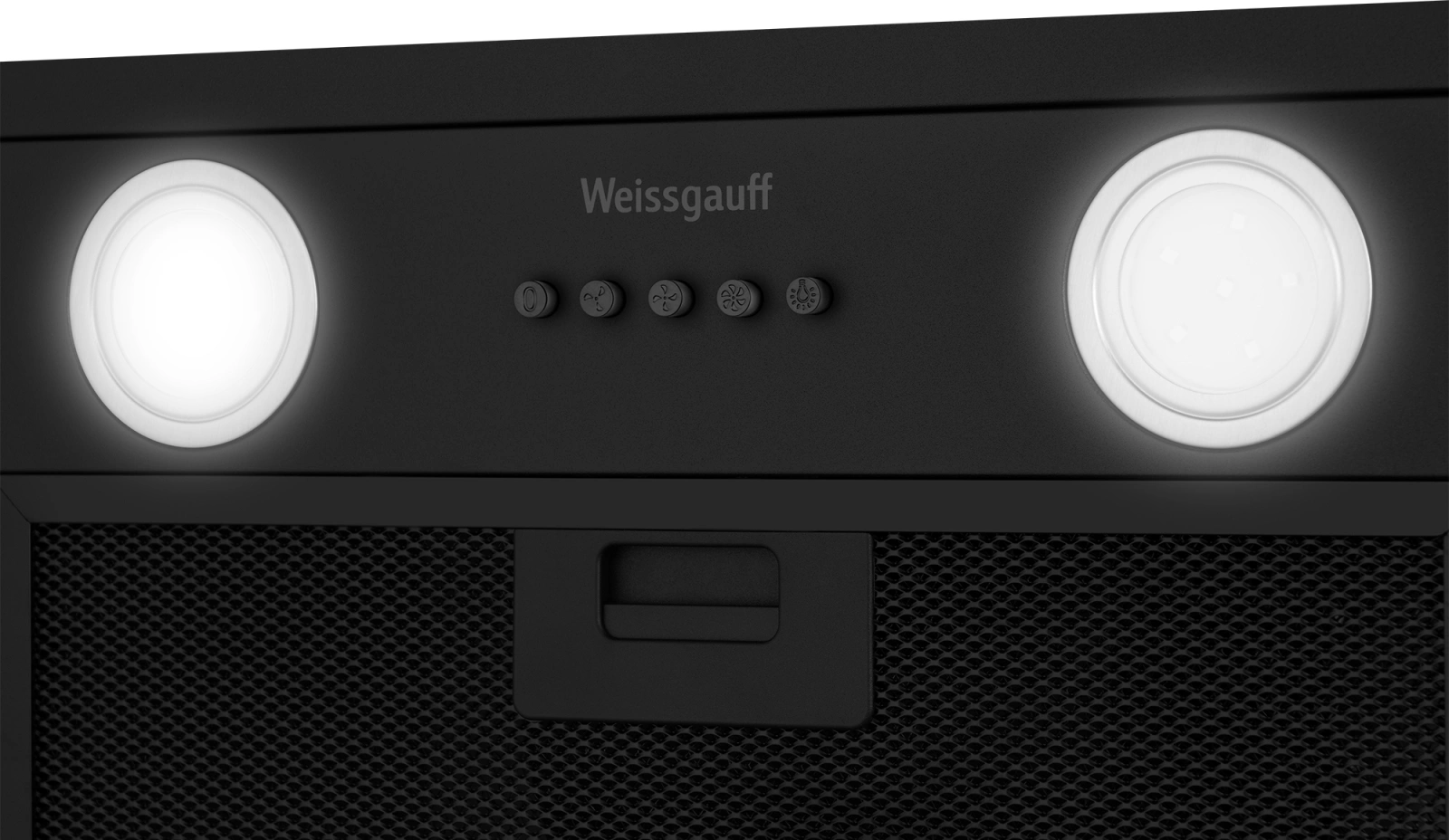 Вытяжка встраиваемая Weissgauff Dubhe 450 Black Edition черный управление: кнопочное (1 мотор) — миниатюра 8