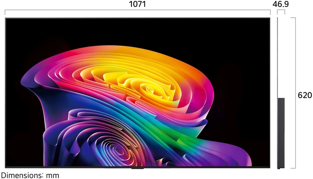 Телевизор OLED LG 48" OLED48C6RLA.ARUG черный/серебристый 4K Ultra HD 120Hz DVB-T DVB-T2 DVB-C DVB-S2 USB WiFi Smart TV — миниатюра 2