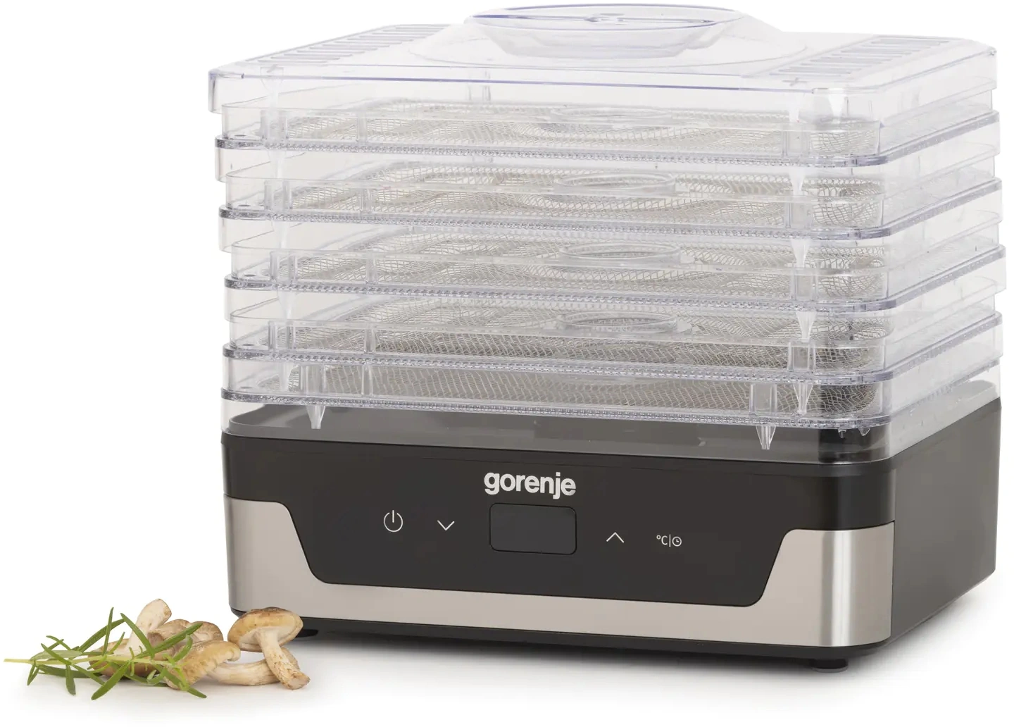 Сушка для фруктов и овощей Gorenje FDK400DE 5под. 240Вт нержавеющая сталь — миниатюра 17