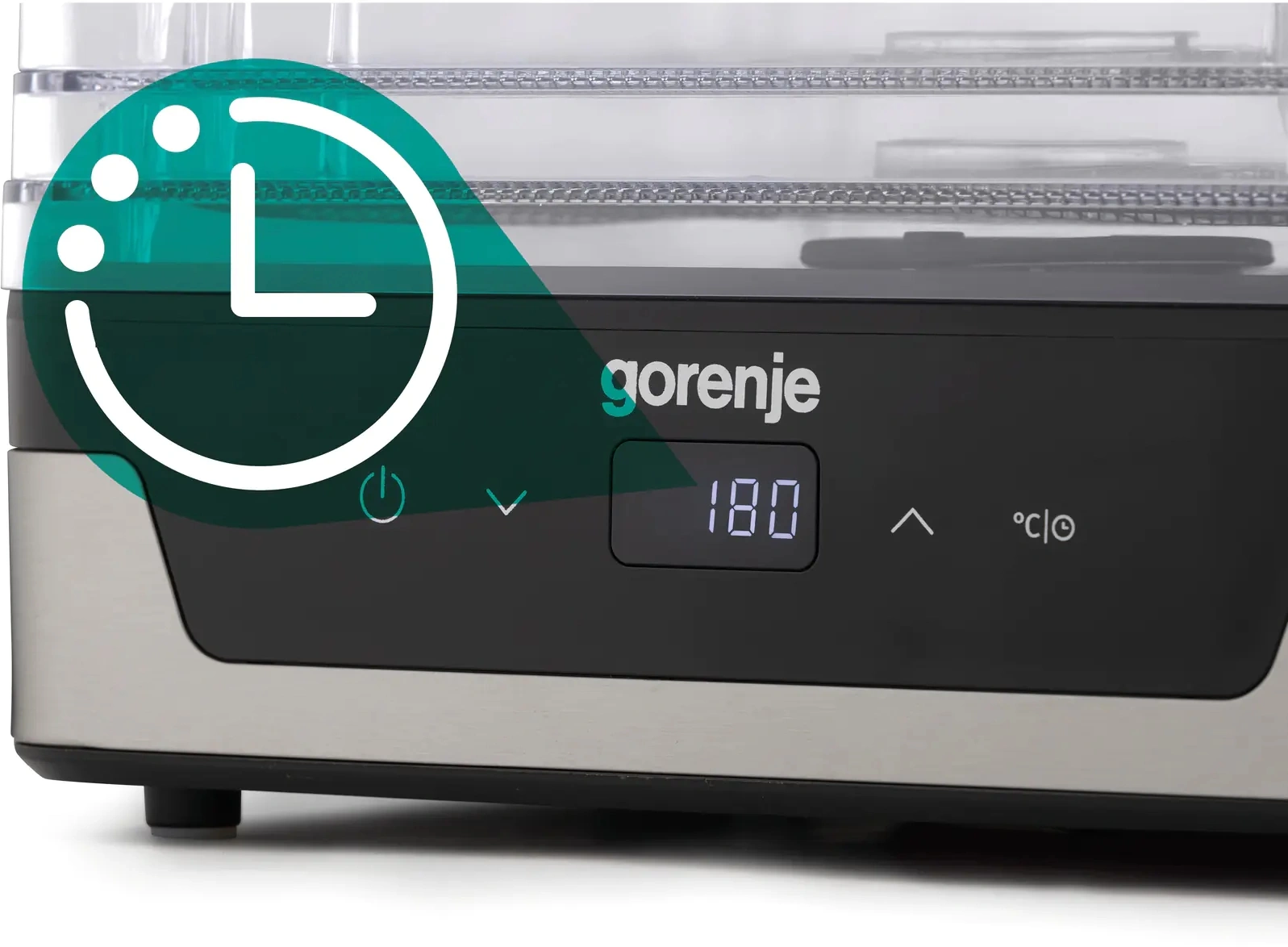 Сушка для фруктов и овощей Gorenje FDK400DE 5под. 240Вт нержавеющая сталь — миниатюра 4