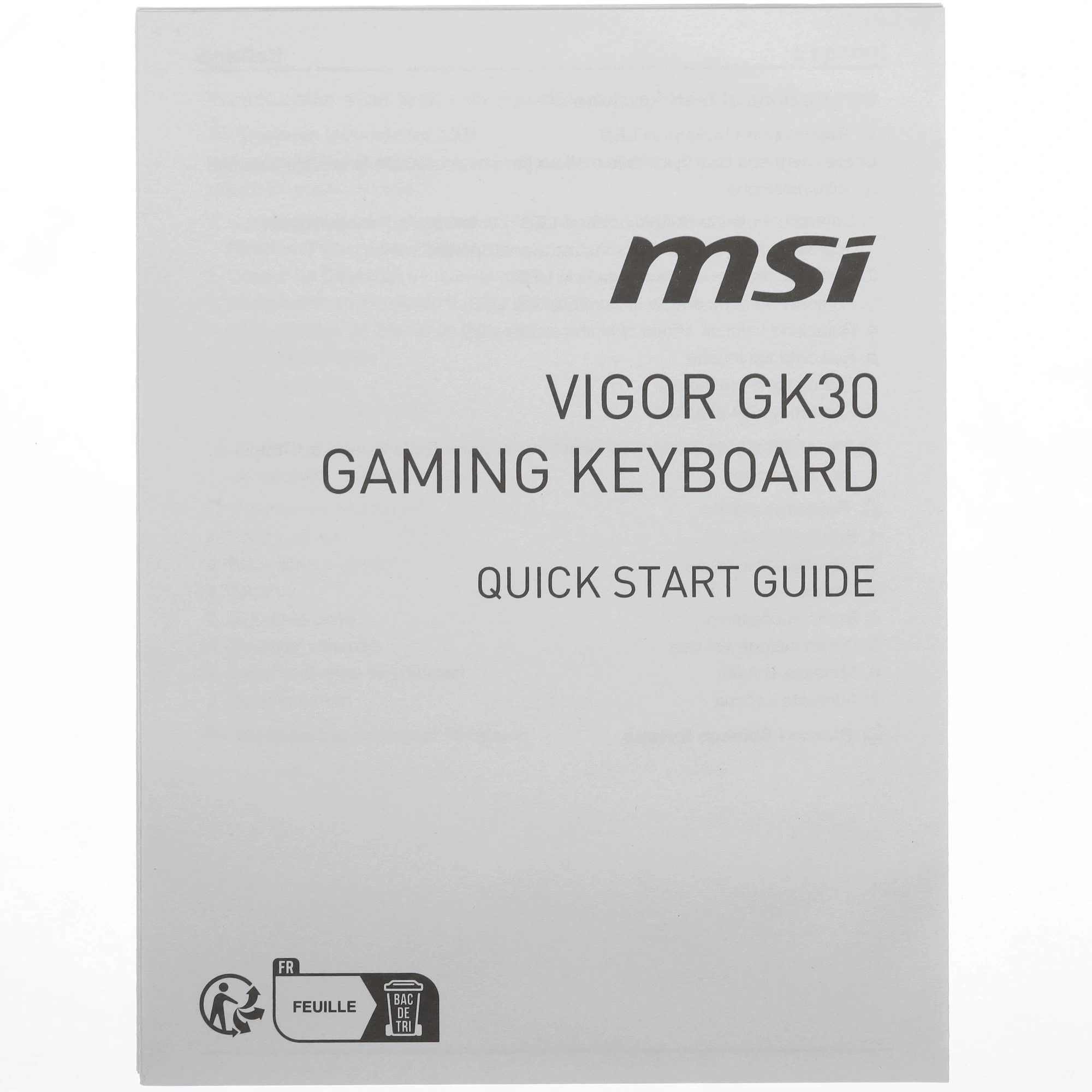 Клавиатура MSI GK30 Infrared черный/красный USB Multimedia for gamer LED (подставка для запястий) (S11-04RUF01-CLA) кабель 1.8м — миниатюра 6