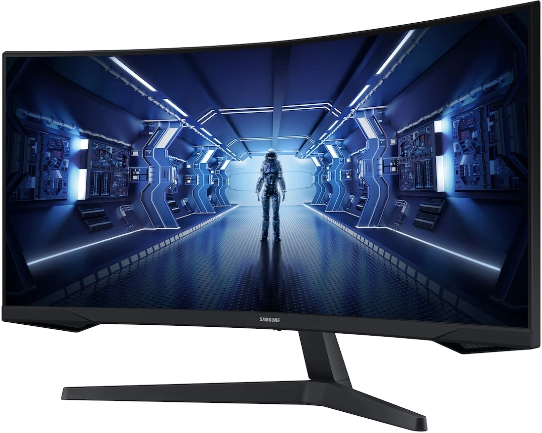Монитор Samsung 34" Odyssey G5 LC34G55TWWPXEN черный VA LED 21:9 HDMI матовая 250cd 178гр/178гр 3440x1440 165Hz FreeSync Premium DP UW 5.6кг — фото 1