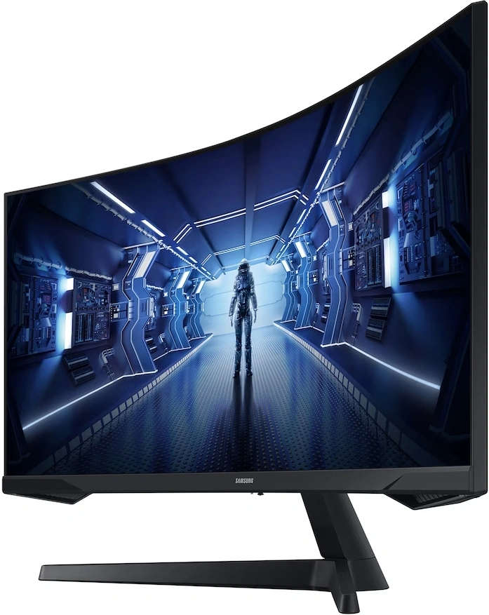 Монитор Samsung 34" Odyssey G5 LC34G55TWWPXEN черный VA LED 21:9 HDMI матовая 250cd 178гр/178гр 3440x1440 165Hz FreeSync Premium DP UW 5.6кг — миниатюра 3