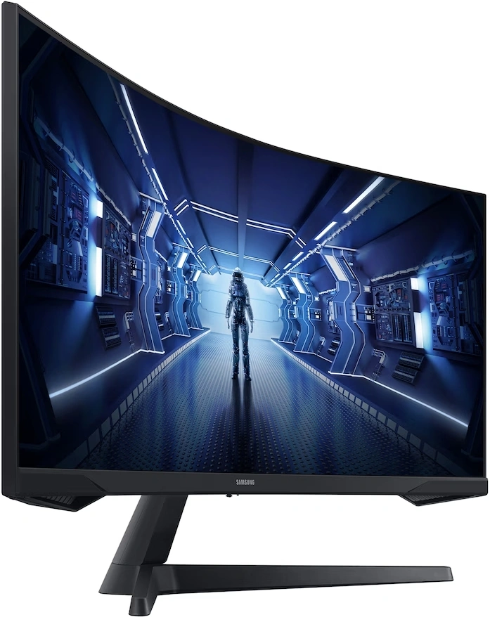 Монитор Samsung 34" Odyssey G5 LC34G55TWWPXEN черный VA LED 21:9 HDMI матовая 250cd 178гр/178гр 3440x1440 165Hz FreeSync Premium DP UW 5.6кг — миниатюра 5