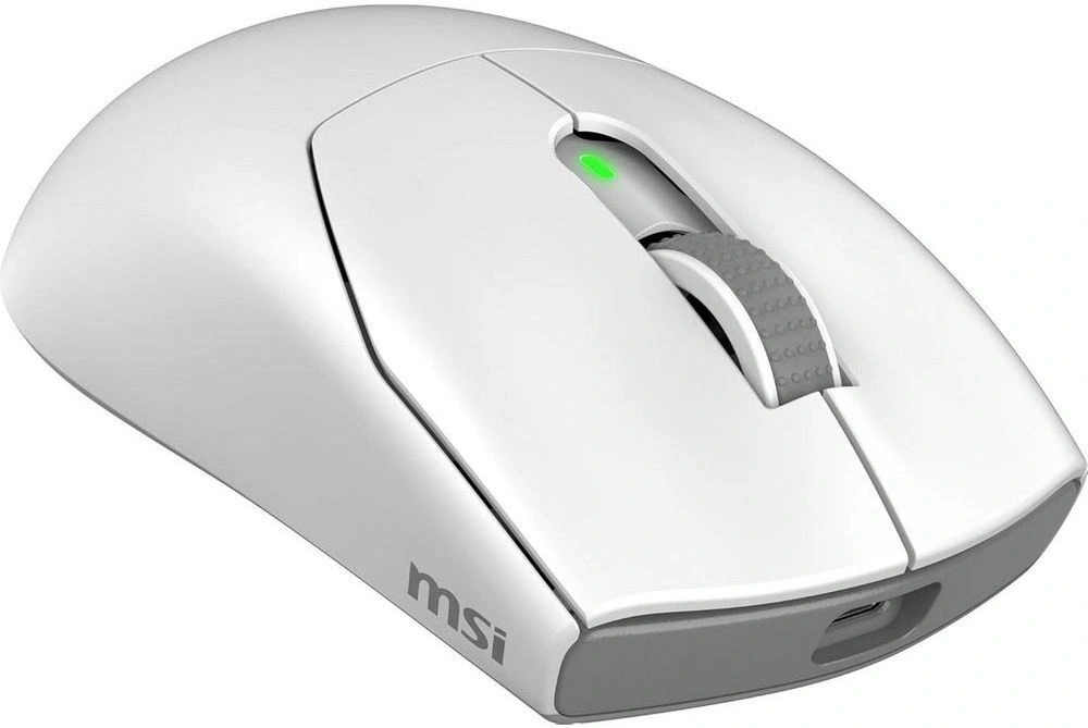 Мышь MSI Forge GM340 белый оптическая 12000dpi беспров. BT/Radio USB 5but (S12-4301750-HH9) — миниатюра 6