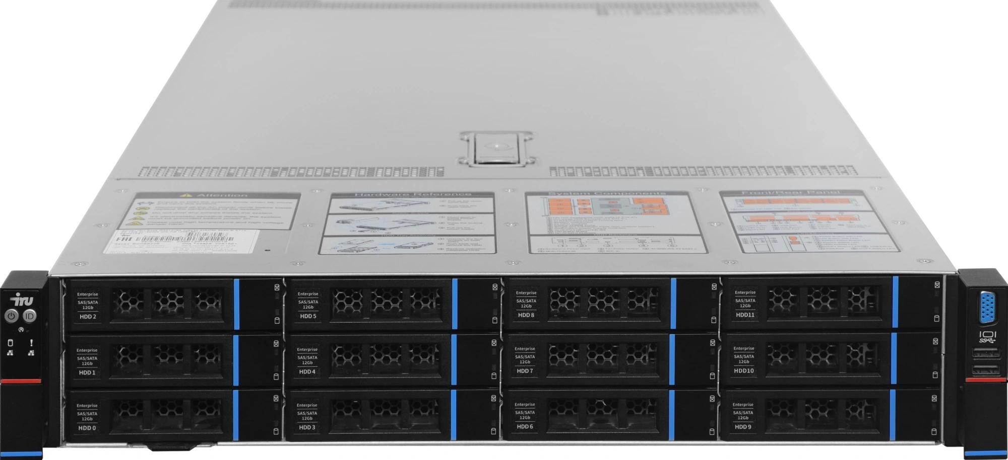 Сервер IRU Rock g2212ig4 2x6430 2x32Gb 9361-8I AST2600 2xGigEth 2x1600W w/o OS (2185405) — миниатюра 7