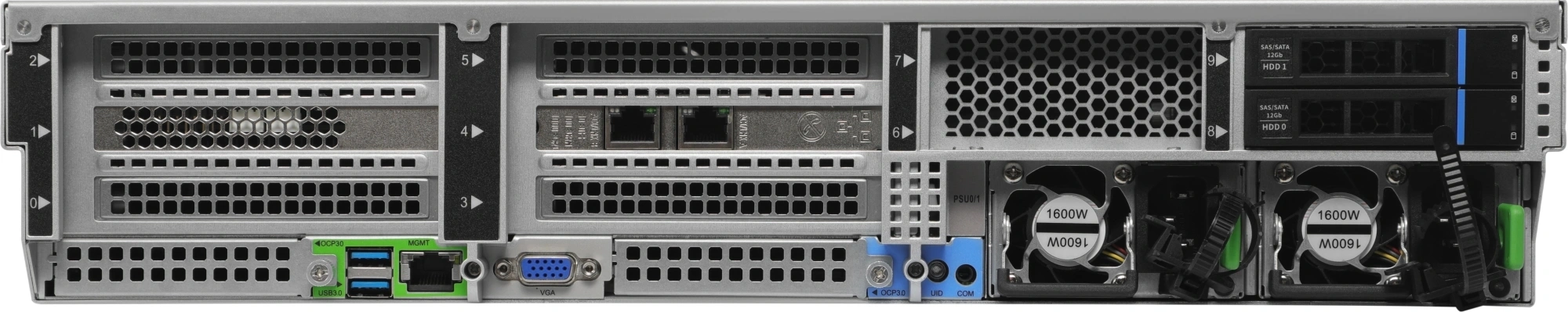 Сервер IRU Rock g2212ig4 2x6430 2x32Gb 9361-8I AST2600 2xGigEth 2x1600W w/o OS (2185405) — миниатюра 11