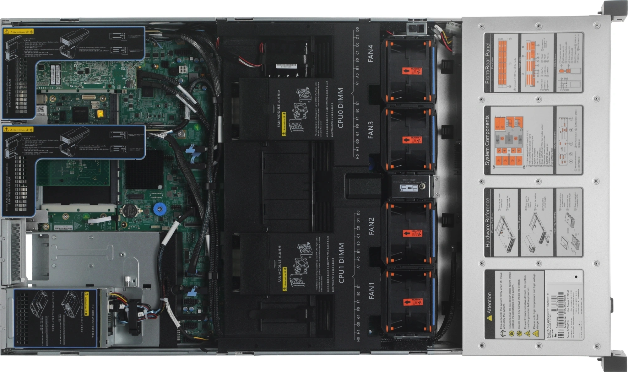 Сервер IRU Rock g2212ig4 2x6430 2x32Gb 9361-8I AST2600 2xGigEth 2x1600W w/o OS (2185405) — миниатюра 14