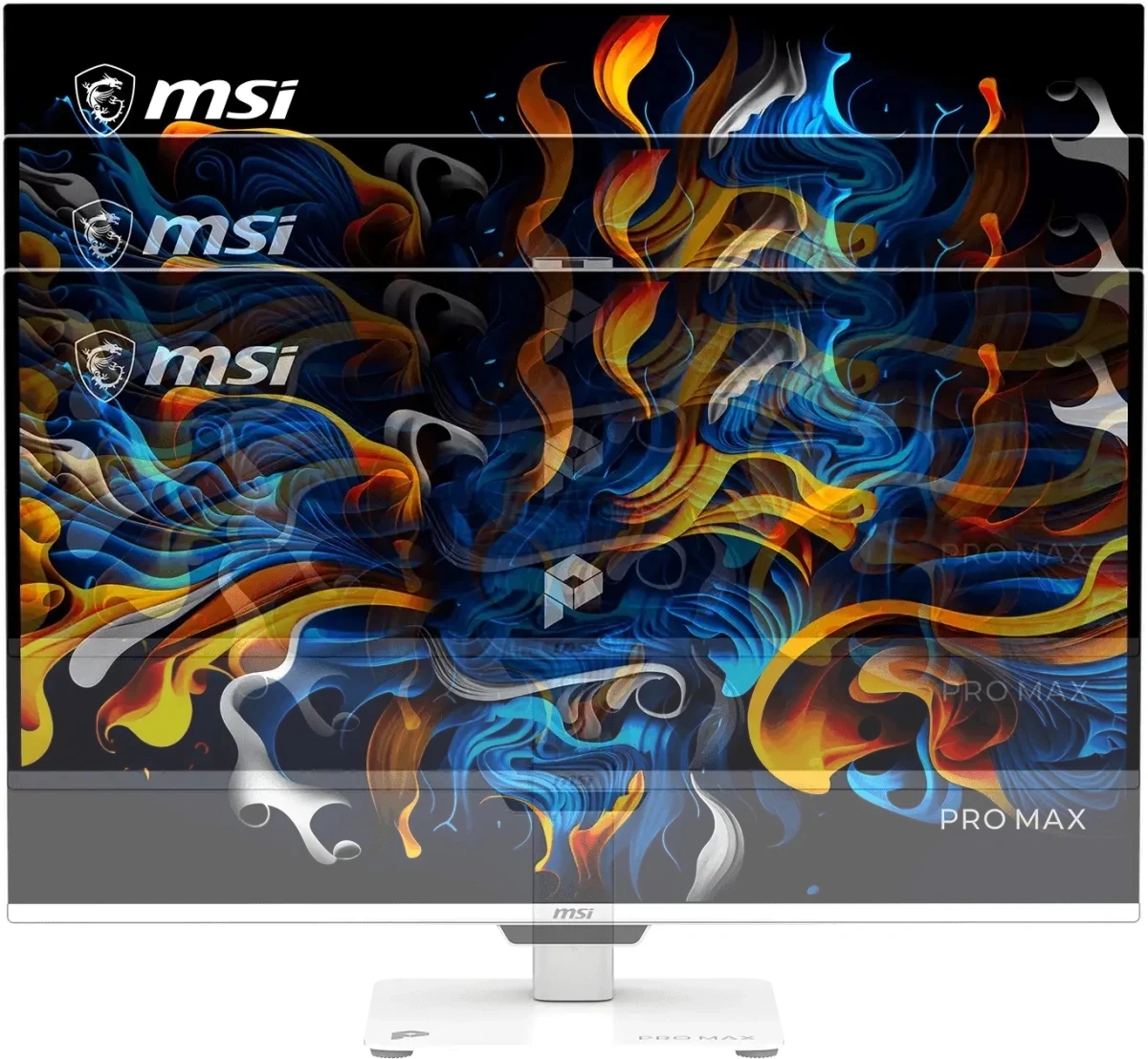 Монитор MSI 26.5" Max 271UPXW12G белый QD OLED LED 16:9 HDMI M/M матовая HAS Piv 250cd 178гр/178гр 3840x2160 120Hz FreeSync Premium Pro DP 4K USB 6.6кг — миниатюра 3