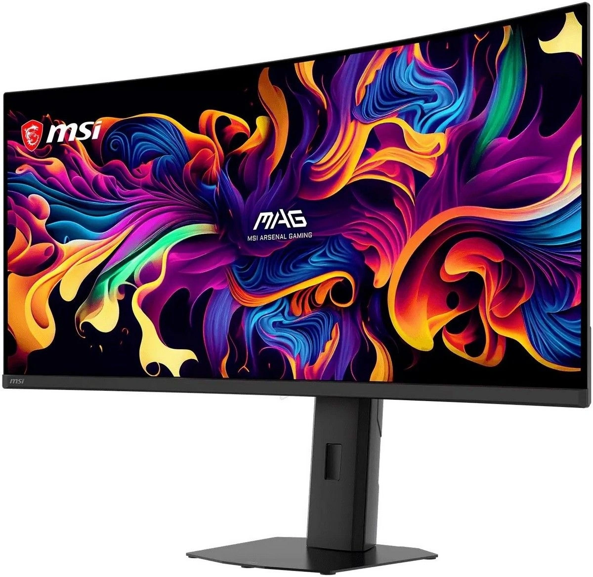 Монитор MSI 34" Mag 341CQP QD-OLED X28 черный QD OLED LED 21:9 HDMI матовая HAS 1500000:1 300cd 178гр/178гр 3440x1440 280Hz G-Sync FreeSync Premium Pro DP UW USB 9.5кг — миниатюра 3