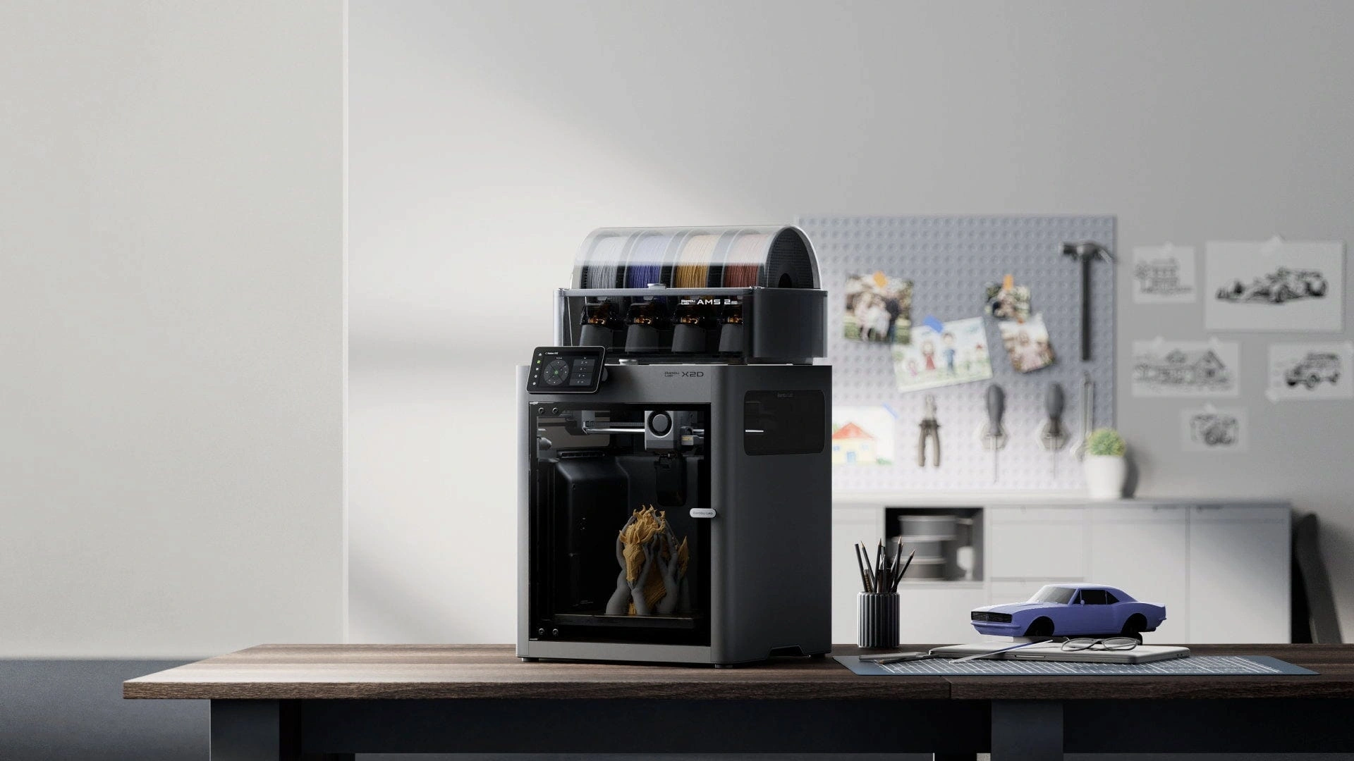 Принтер 3D Bambu Lab X2D Combo-EU 256x256x260мм ABS/PLA/PETG/Flex/Carbon/TPU 50мкм — миниатюра 5