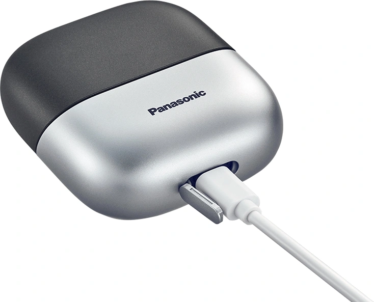 Бритва сетчатая Panasonic ES-CM3BKS521 реж.эл.:3 питан.:аккум. серебристый/черный — миниатюра 3