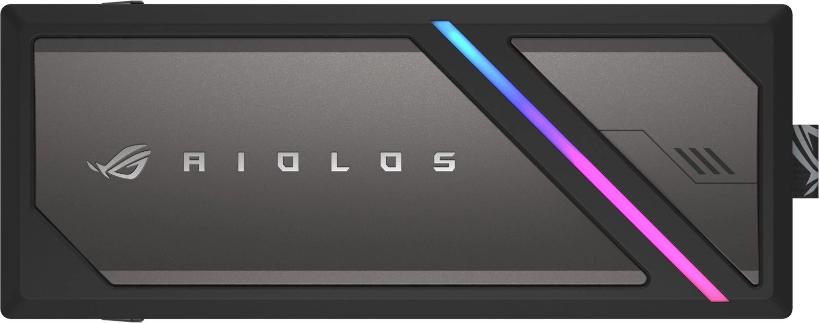 Внешний корпус SSD Asus ROG STRIX AIOLOS NVMe/SATA алюминий черный M2 2280 — фото 1