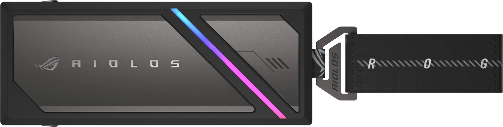 Внешний корпус SSD Asus ROG STRIX AIOLOS NVMe/SATA алюминий черный M2 2280 — миниатюра 6