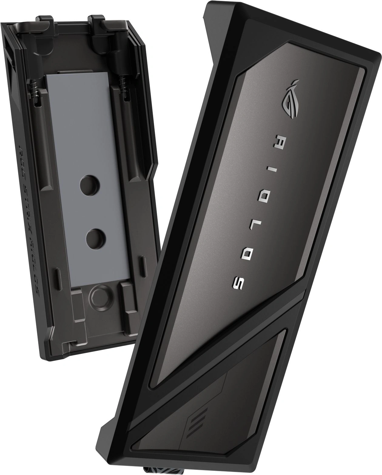 Внешний корпус SSD Asus ROG STRIX AIOLOS NVMe/SATA алюминий черный M2 2280 — миниатюра 17
