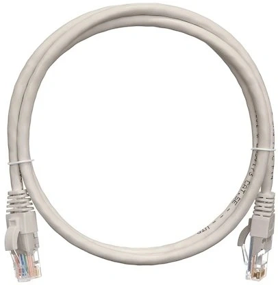 Патч-корд Nikomax NMC-PC4UD55B-020-C-GY U/UTP RJ-45 вил.-вилка RJ-45 кат.5E 2м серый LSZH — фото 1