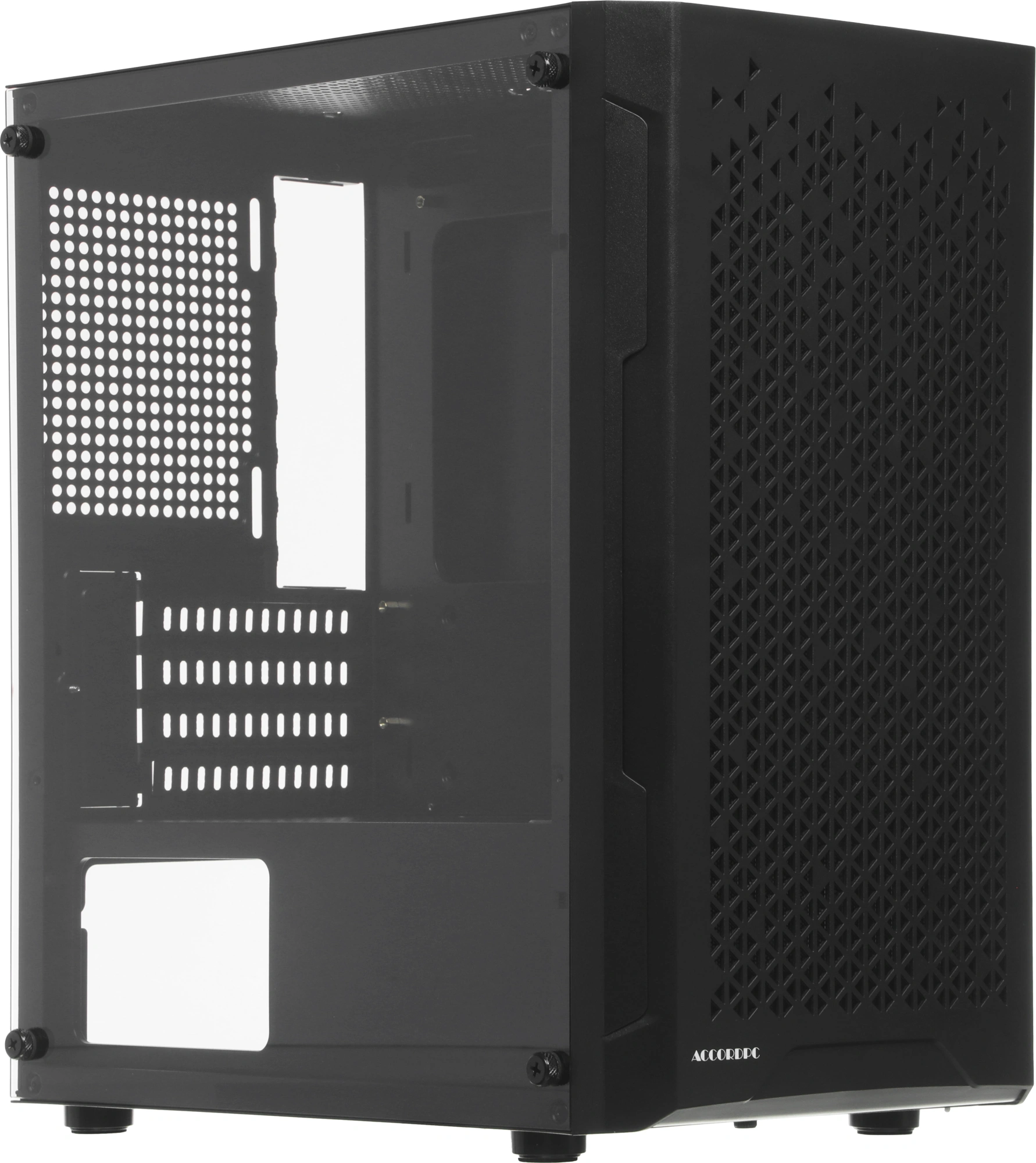 Корпус Accord ACC-503 черный без БП mATX 7x120mm 4x140mm 2xUSB2.0 1xUSB3.0 audio bott PSU — фото 1