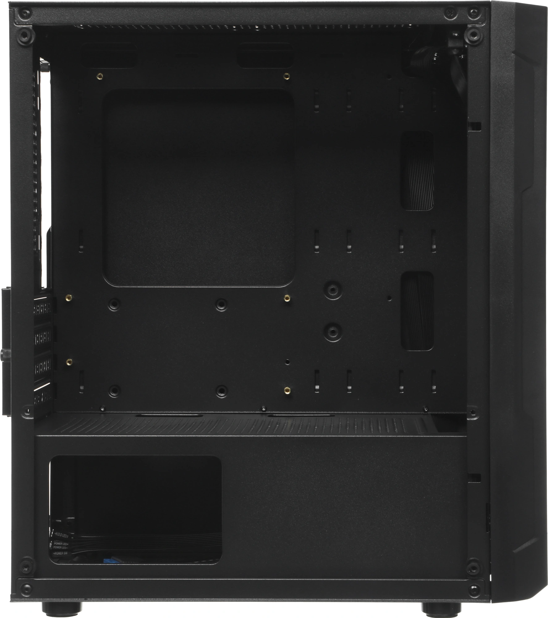 Корпус Accord ACC-503 черный без БП mATX 7x120mm 4x140mm 2xUSB2.0 1xUSB3.0 audio bott PSU — миниатюра 7