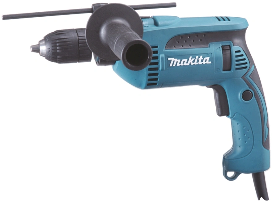 Дрель ударная Makita HP1641 680Вт патрон:быстрозажимной реверс — фото 1
