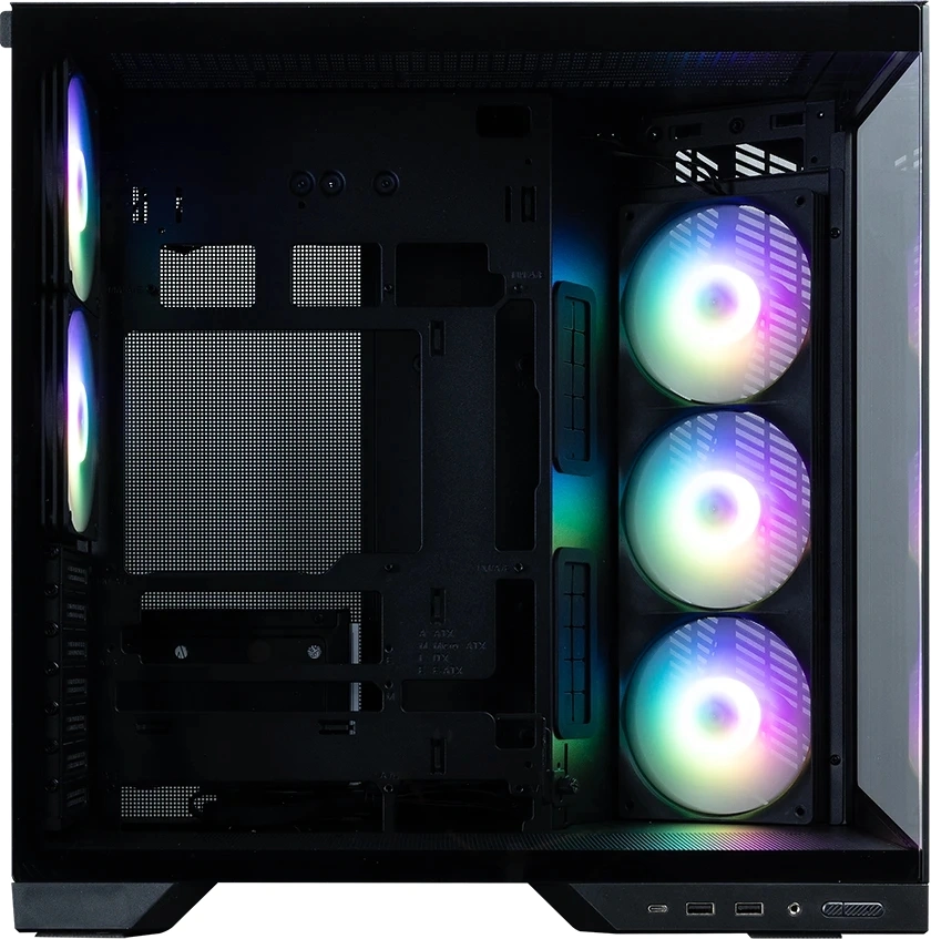 Корпус Zalman D50 черный без БП ATX 6x120mm 4x140mm 2xUSB3.0 audio bott PSU — миниатюра 3