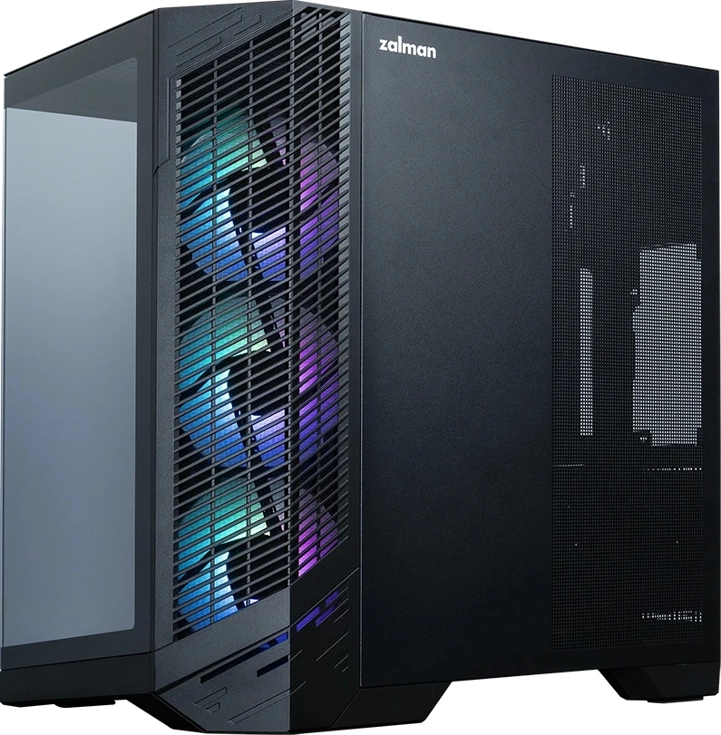 Корпус Zalman D50 черный без БП ATX 6x120mm 4x140mm 2xUSB3.0 audio bott PSU — миниатюра 7