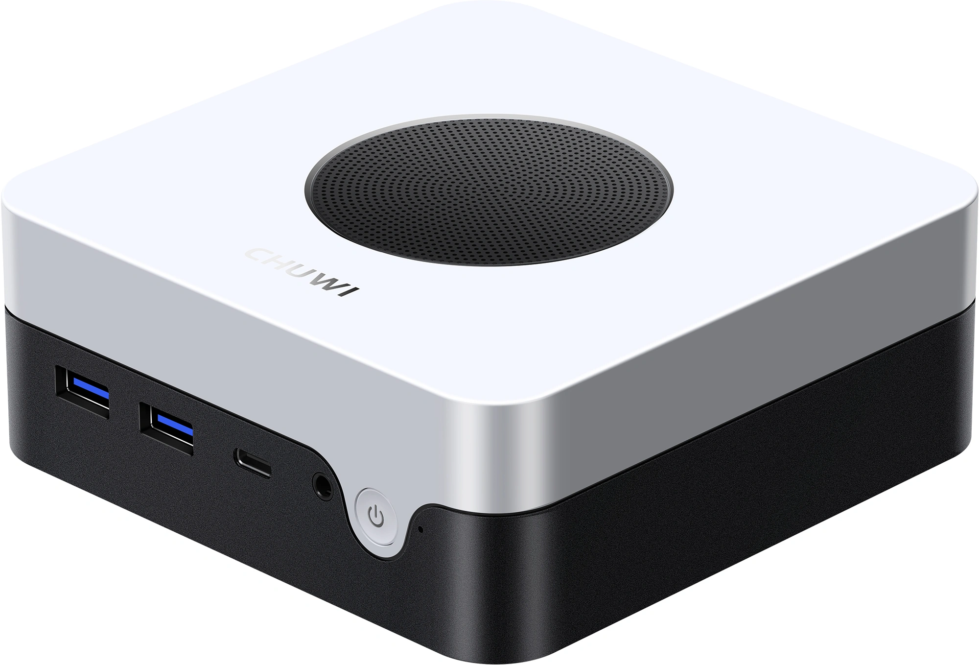 Неттоп Chuwi LarkBox X Core 3 100U (1.2) 16Gb SSD512Gb Graphics Windows 11 Pro 2xGbitEth WiFi BT 65W черный/белый — фото 1