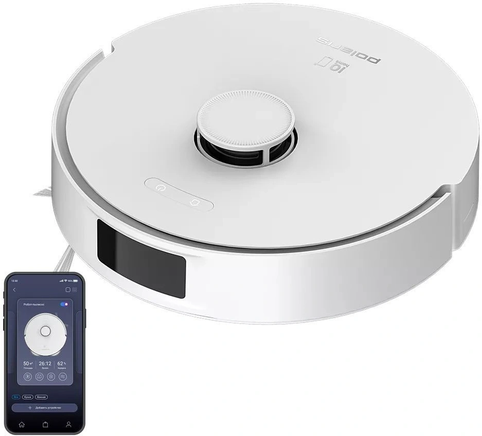 Пылесос-робот Polaris IQ Home PVCR 4750 100Вт белый — фото 1