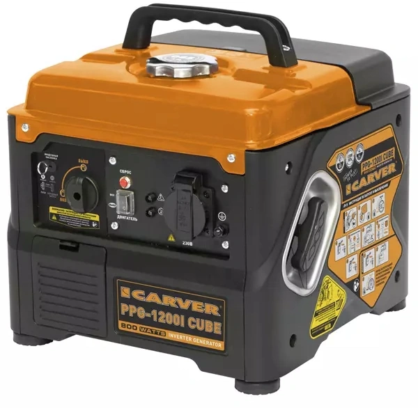 Генератор Carver PPG -1200I Cube 0.8кВт — фото 1