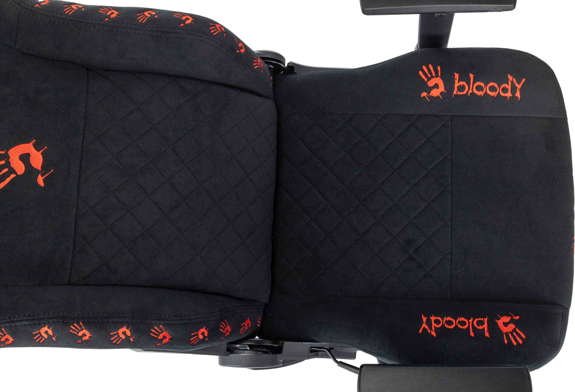 Кресло игровое A4Tech Bloody GC-670 черный искусственная замша с подголов. крестов. металл подст.для ног — миниатюра 11
