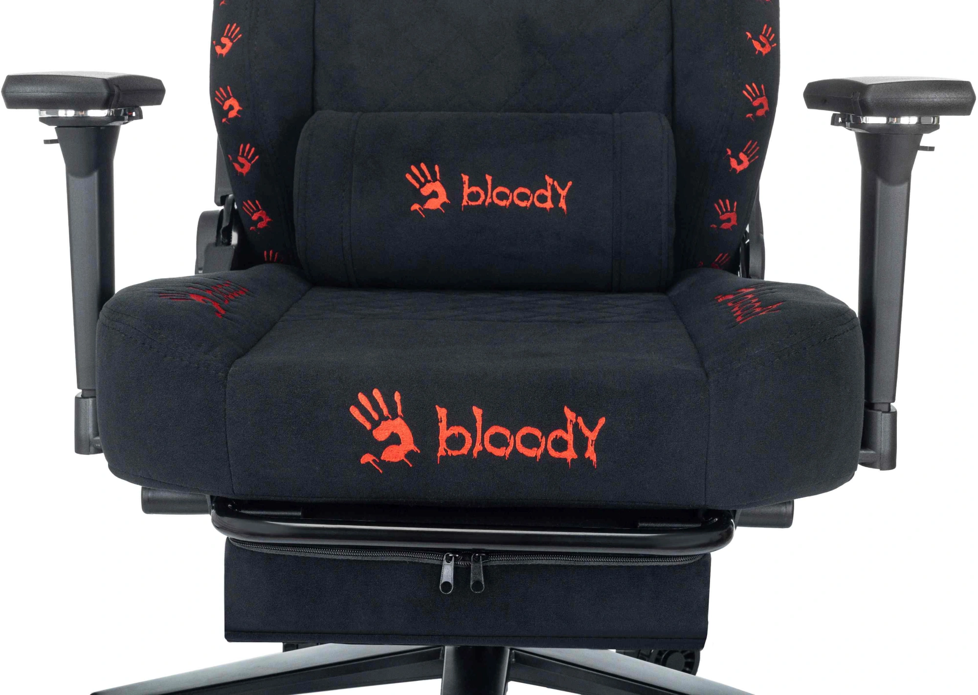 Кресло игровое A4Tech Bloody GC-670 черный искусственная замша с подголов. крестов. металл подст.для ног — миниатюра 13