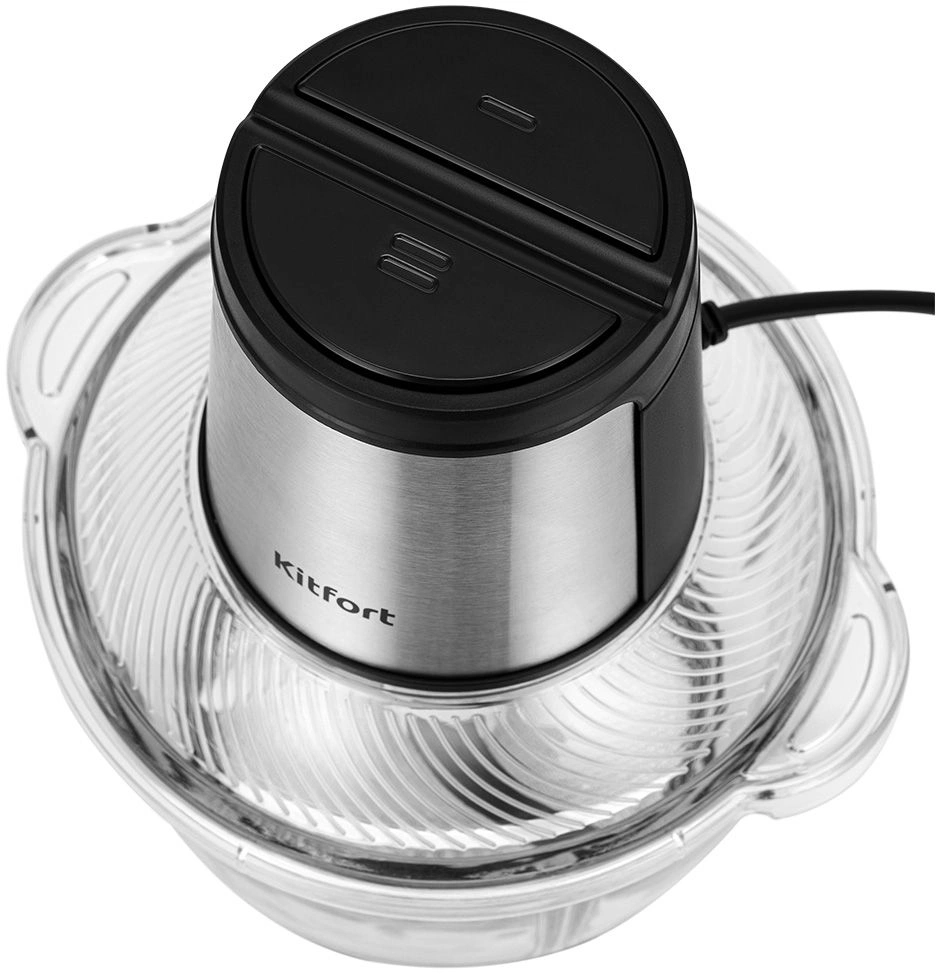 Измельчитель электрический Kitfort КТ-3550 1.5л. 400Вт серебристый/черный — миниатюра 4