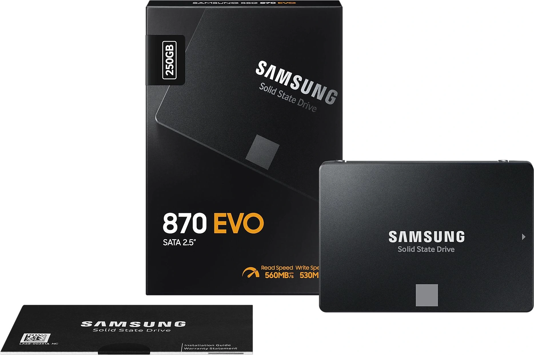 Накопитель SSD Samsung SATA-III 250GB MZ-77E250B/CN 870 EVO 2.5" — миниатюра 9