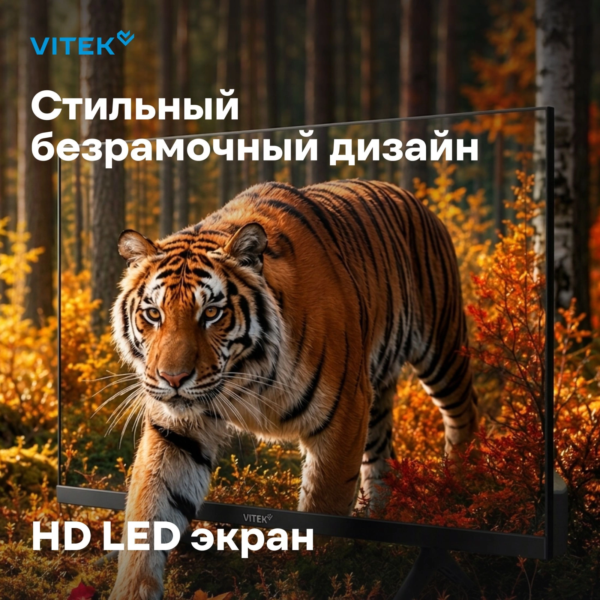 Телевизор LED Vitek 24" VT-24HBS300 Яндекс.ТВ Frameless черный HD 60Hz DVB-T DVB-T2 DVB-C DVB-S DVB-S2 USB 2.0 Smart TV — миниатюра 6