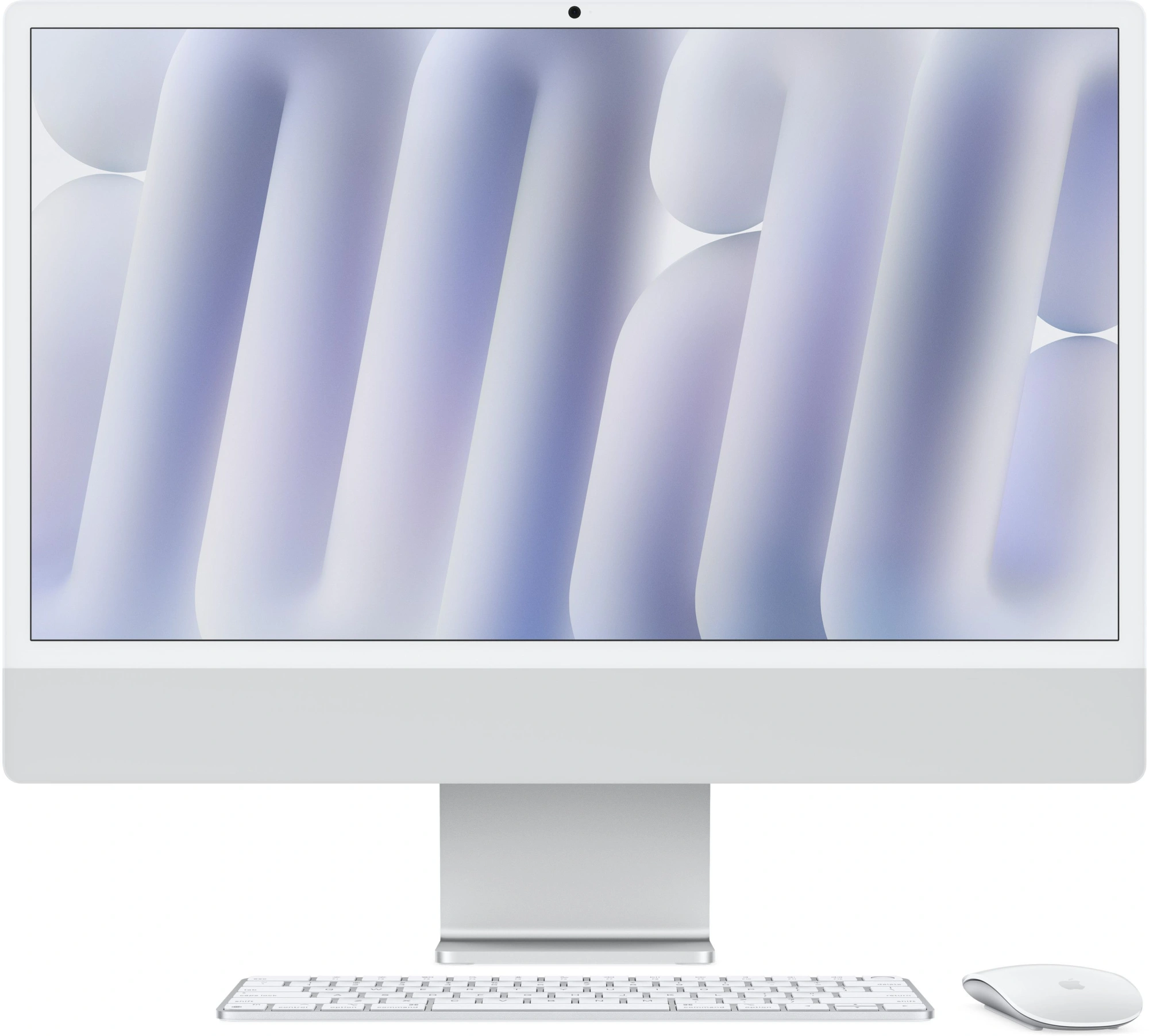Моноблок Apple iMac A3137 24" 4.5K M4 10 core (4) 16Gb SSD256Gb 10 core GPU macOS WiFi BT 143W клавиатура мышь Cam серебристый 4480x2520 — фото 1