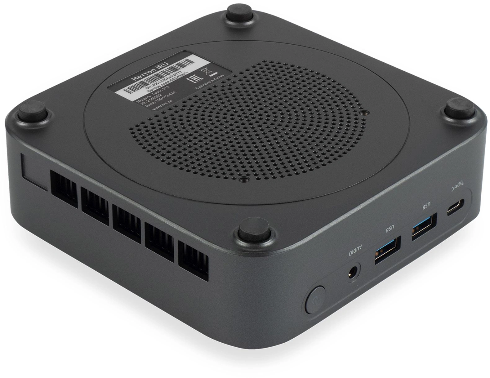 Неттоп IRU Tactio 513 i5 1235U (1.3) 16Gb SSD512Gb Iris Xe без ОС GbitEth WiFi BT 120W серый (RUS) (2189397) — миниатюра 9