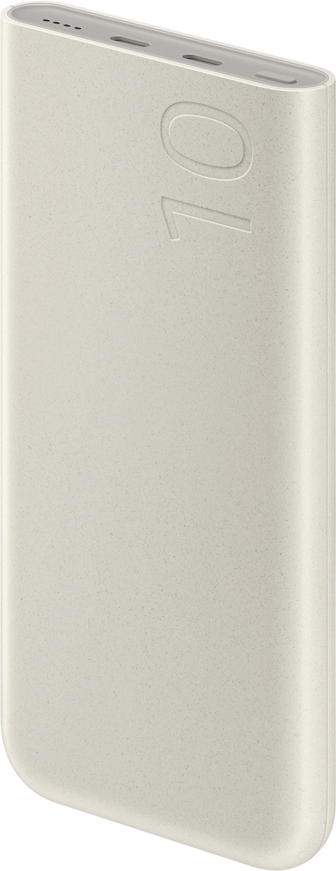 Мобильный аккумулятор Samsung EB-P3401 10000mAh PD3.0 25W 4.8A 2xUSB-C бежевый (EB-P3401XURGRU) — фото 1