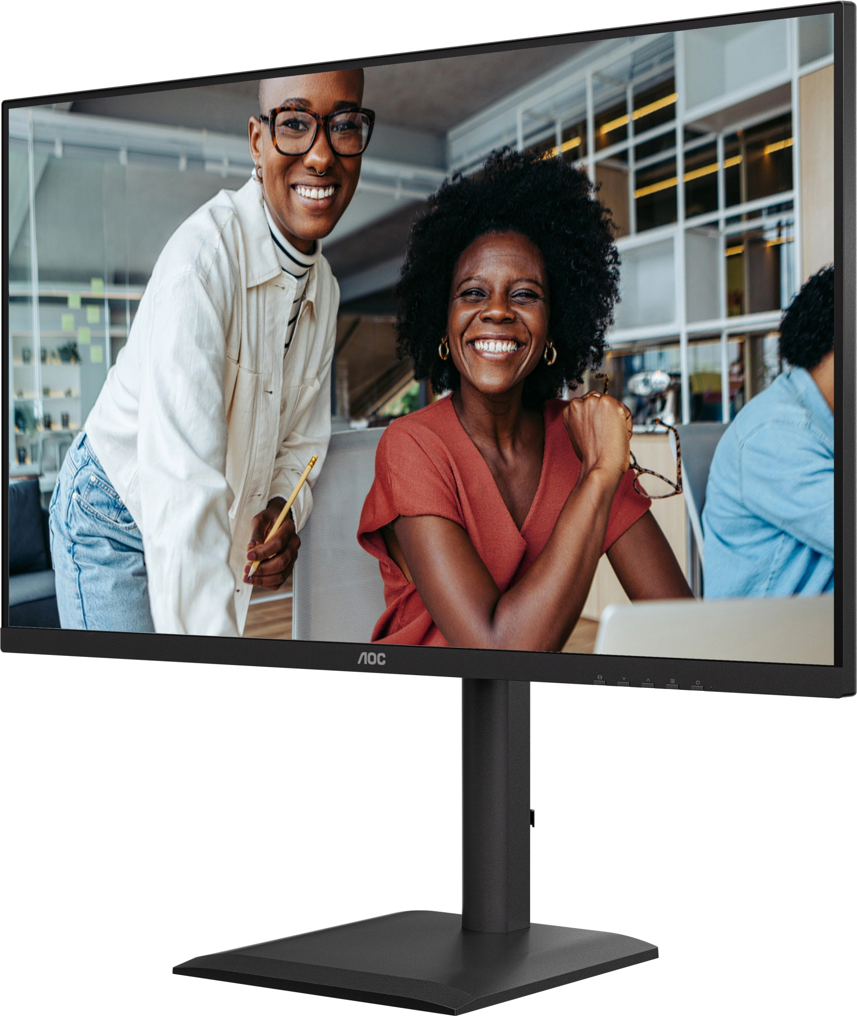 Монитор AOC 31.5" Q32E4U черный IPS LED 4ms 16:9 HDMI M/M матовая HAS Piv 350cd 178гр/178гр 2560x1440 100Hz DP 2K USB 9.01кг — миниатюра 5