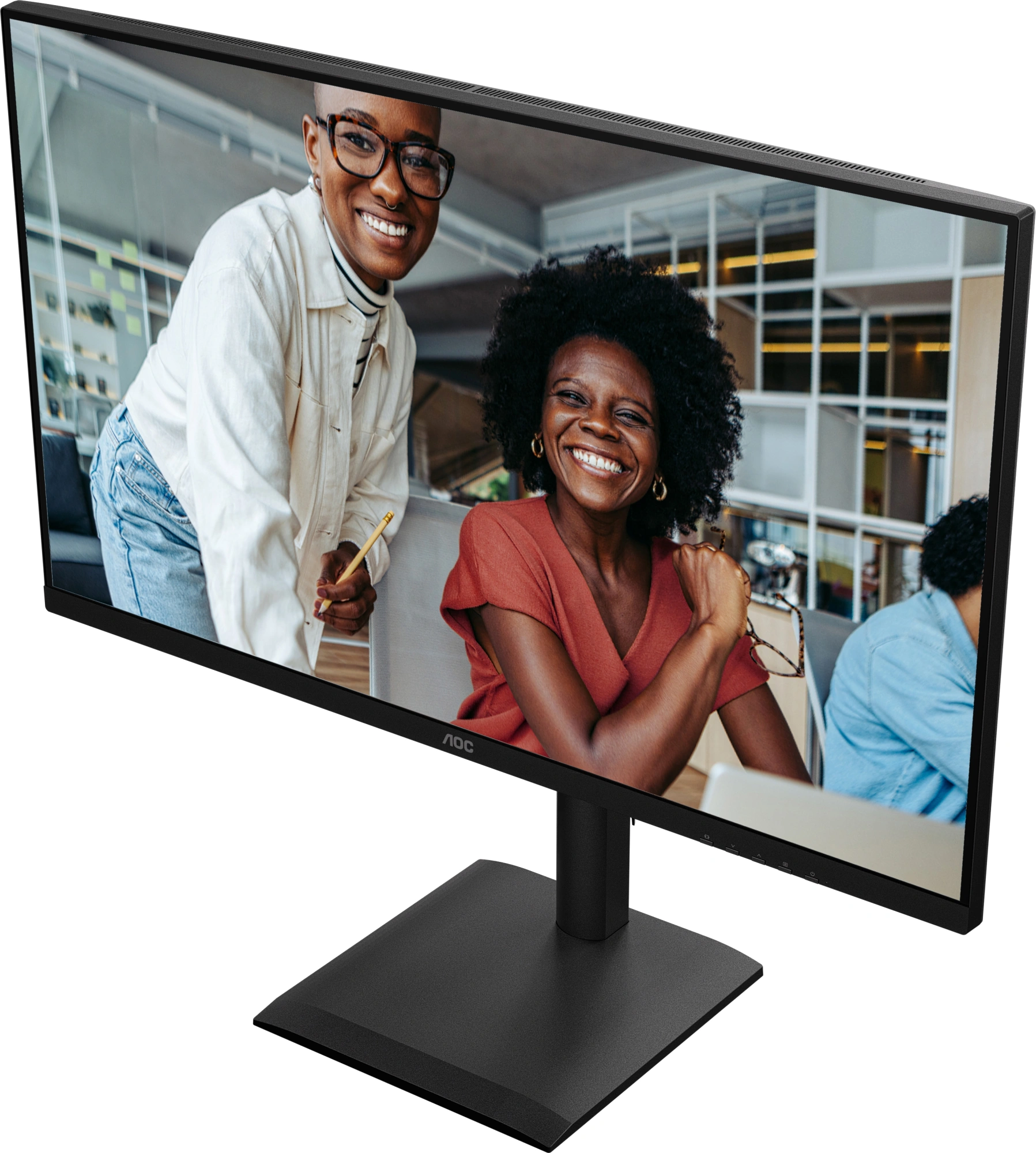 Монитор AOC 31.5" Q32E4U черный IPS LED 4ms 16:9 HDMI M/M матовая HAS Piv 350cd 178гр/178гр 2560x1440 100Hz DP 2K USB 9.01кг — миниатюра 8