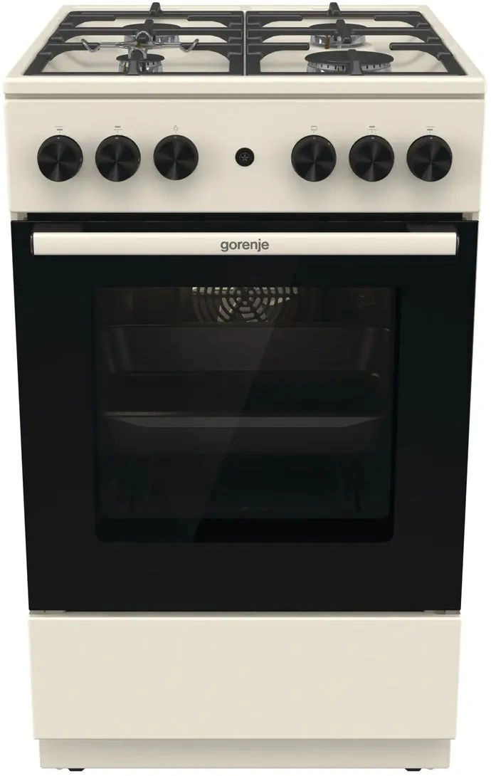 Плита Газовая Gorenje GG5A12BEF бежевый (без крышки) реш.чугун — фото 1