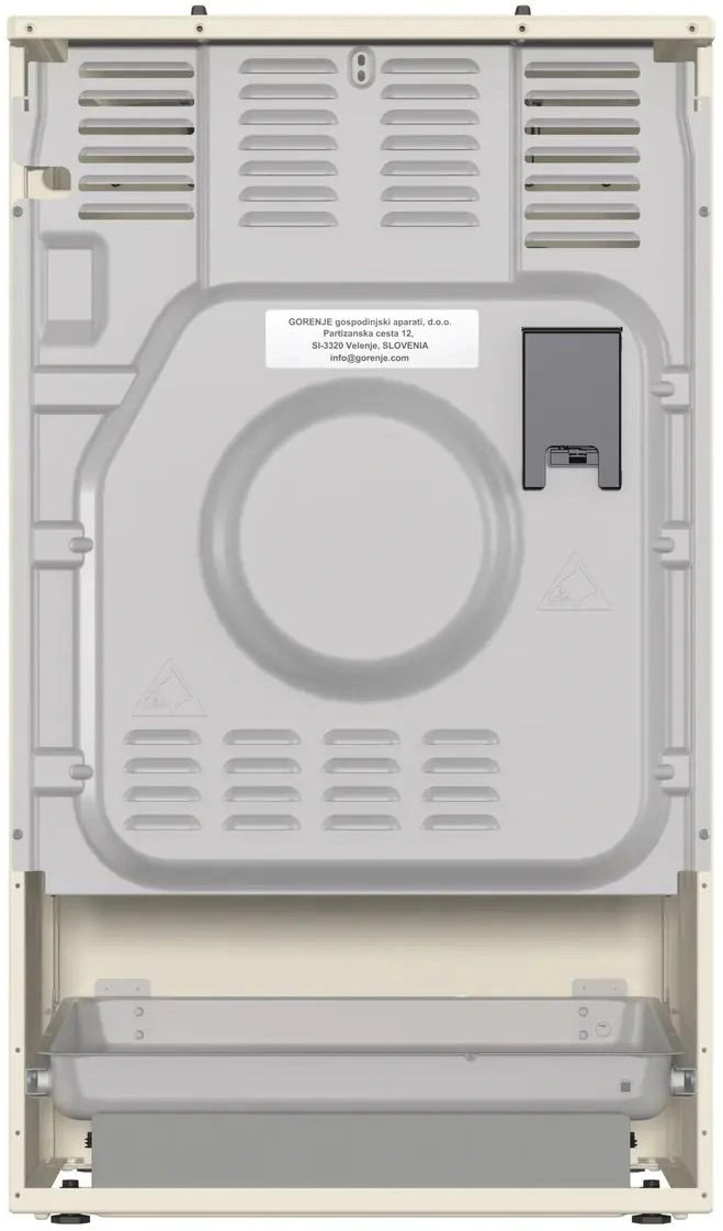 Плита Газовая Gorenje GG5A12BEF бежевый (без крышки) реш.чугун — миниатюра 5