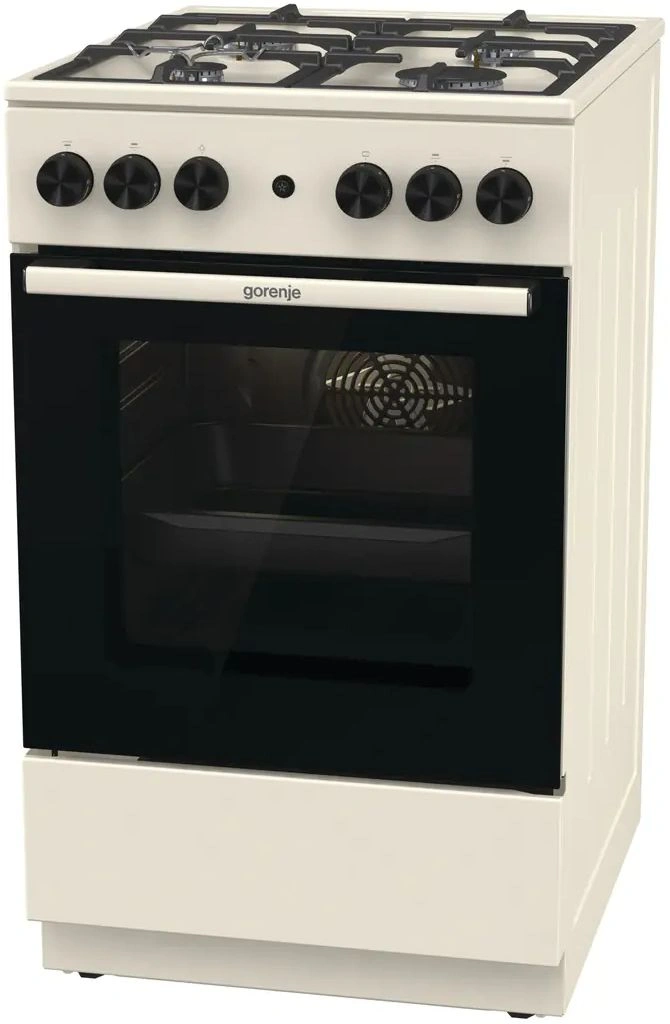 Плита Газовая Gorenje GG5A12BEF бежевый (без крышки) реш.чугун — миниатюра 6