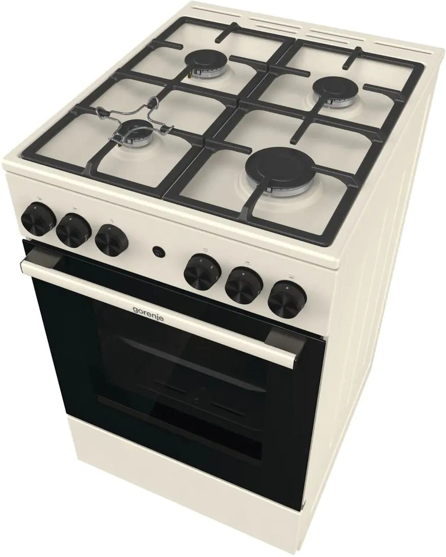 Плита Газовая Gorenje GG5A12BEF бежевый (без крышки) реш.чугун — миниатюра 7